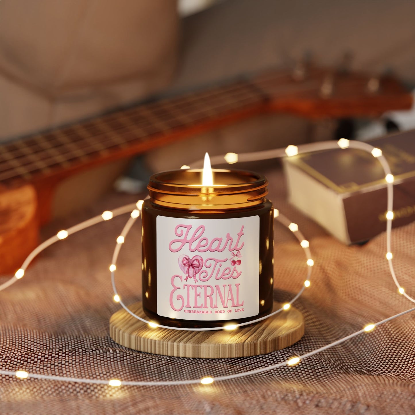 Scented Soy Candle (Multi-Size, Amber Jar)