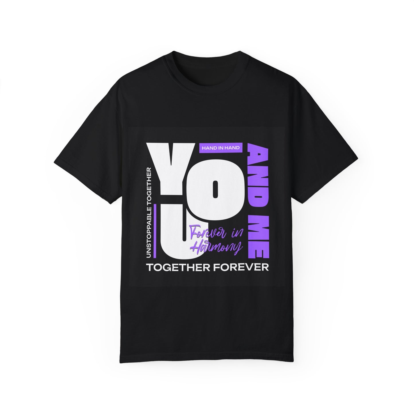 You&ME Unisex Garment-Dyed T-shirt